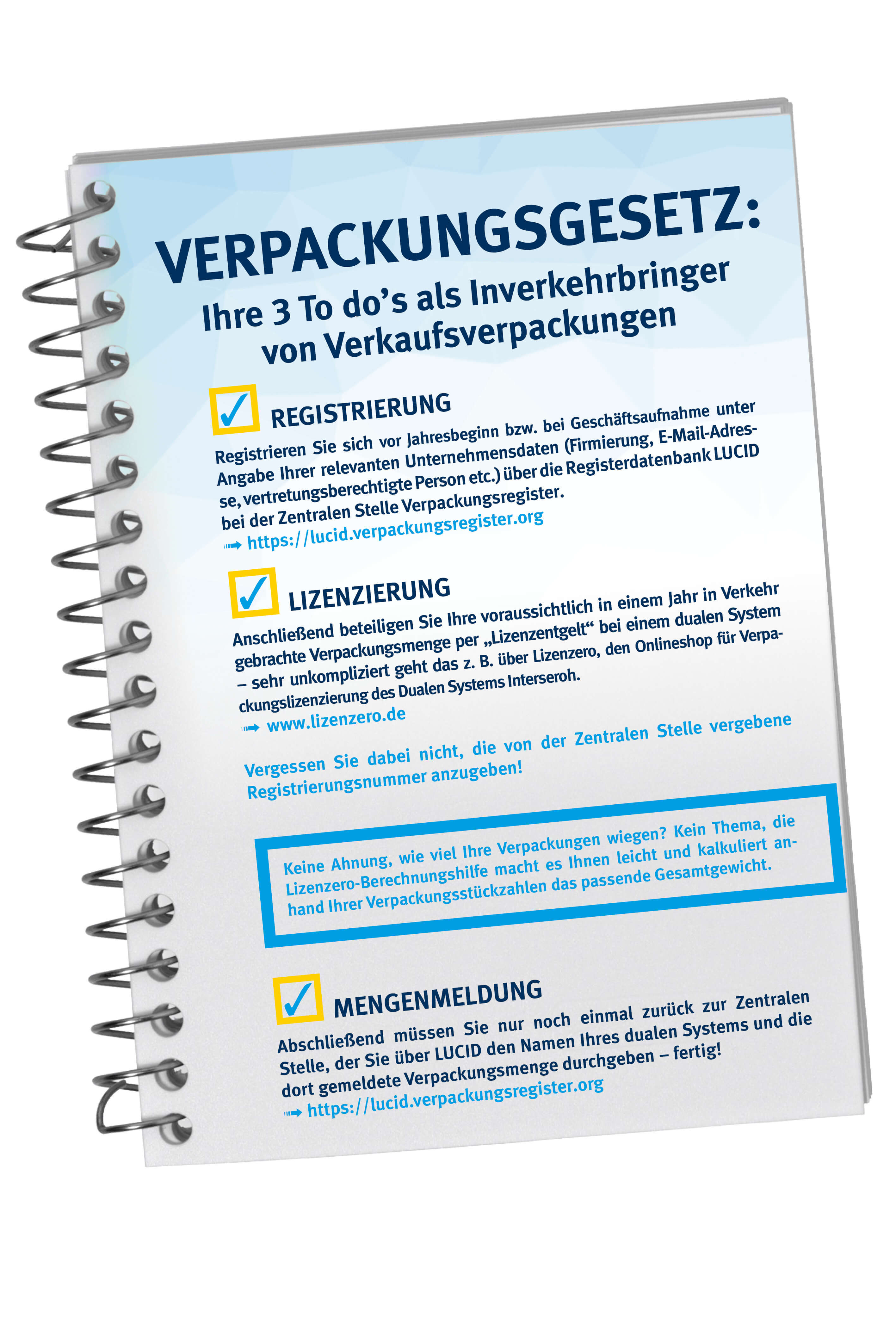 Anleitung zum Verpackungsgesetz: Die wichtigsten ToDo’s